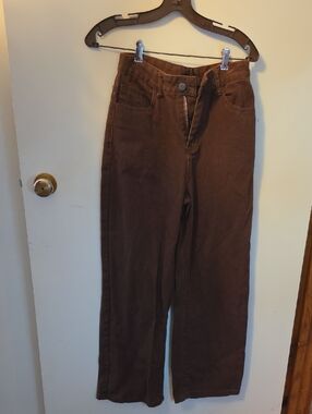 Women’s Wide Leg Flare Jeans - Brown